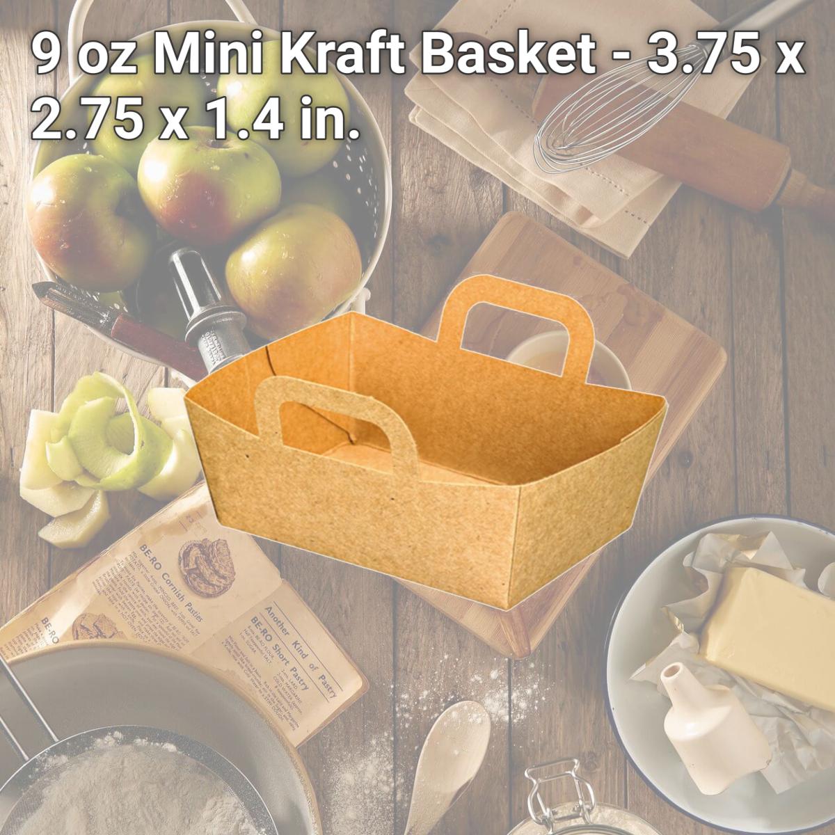 Picture of Packnwood 210CPANIER 9 oz Mini Kraft Basket - 3.75 x 2.75 x 1.4 in.