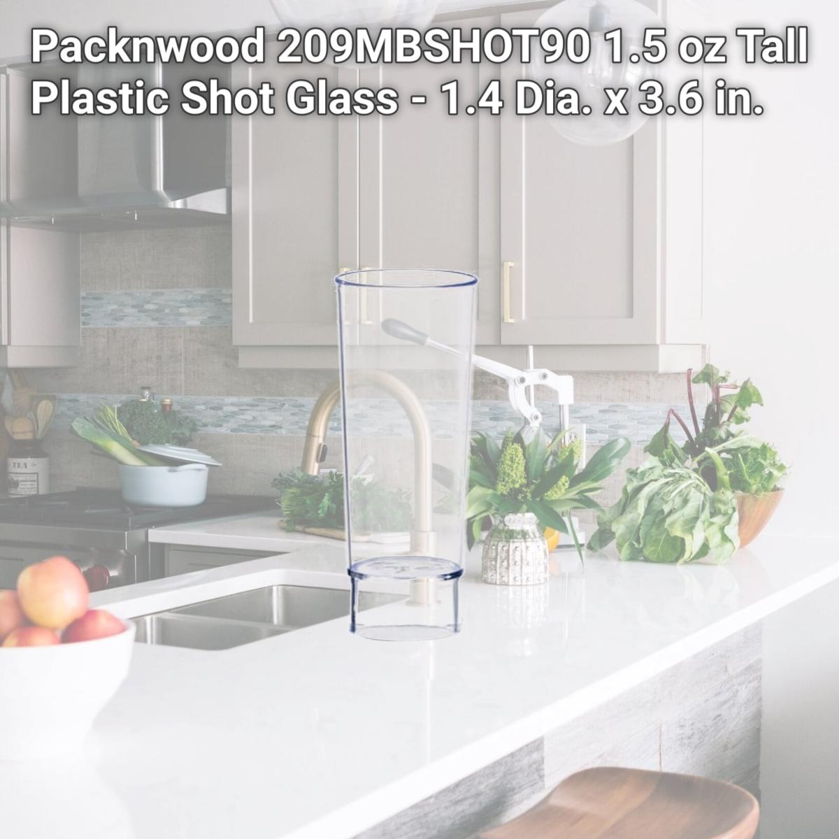 Picture of Packnwood 209MBSHOT90 1.5 oz Tall Plastic Shot Glass - 1.4 Dia. x 3.6 in.