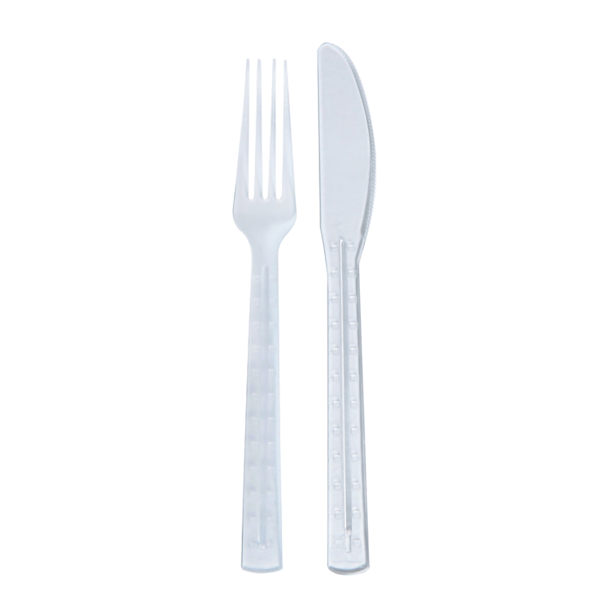 210cv9k2t 7.5 In. First Class Kit With 2 Fork & Knife, Clear