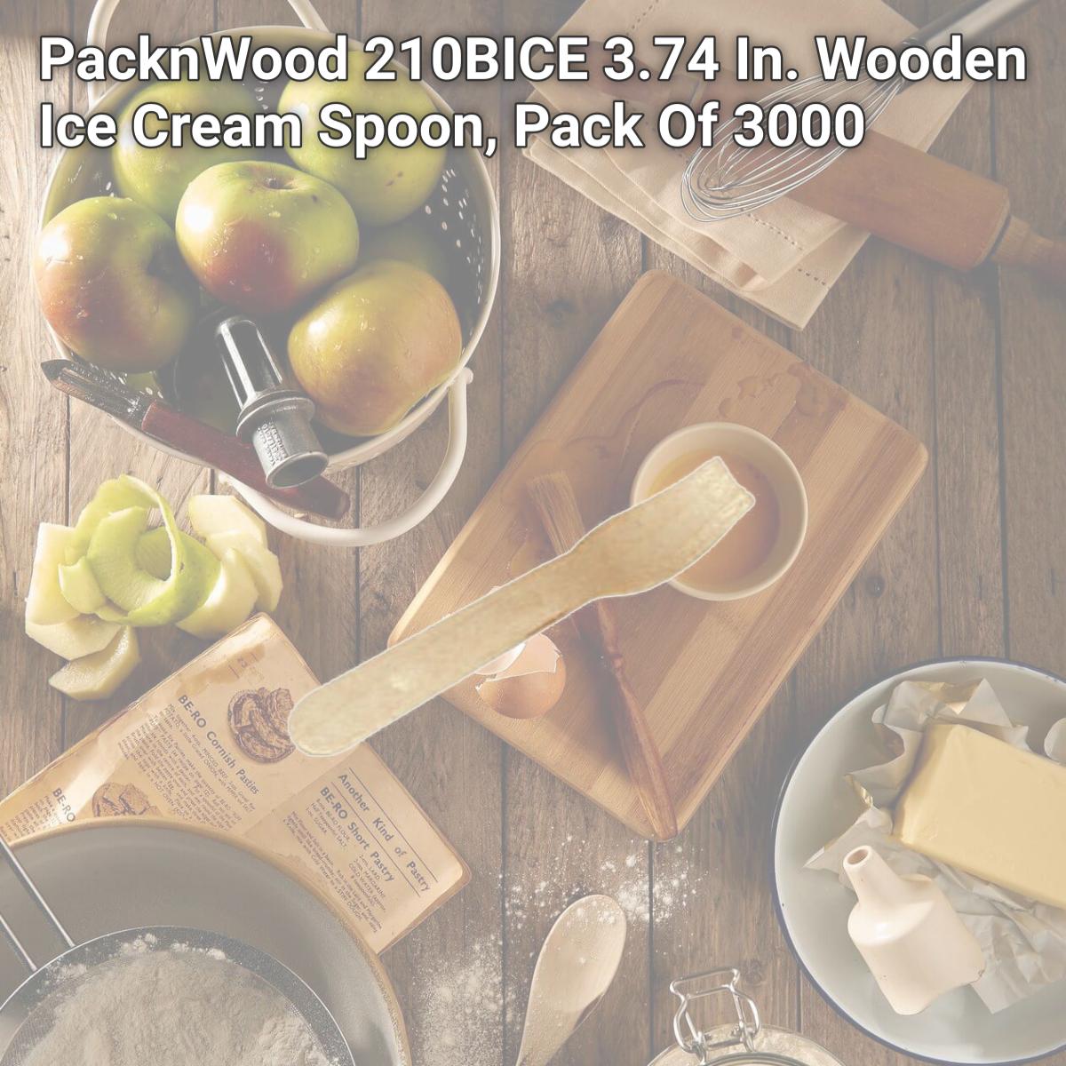 Picture of PacknWood 210BICE 3.74 In. Wooden Ice Cream Spoon, Pack Of 3000