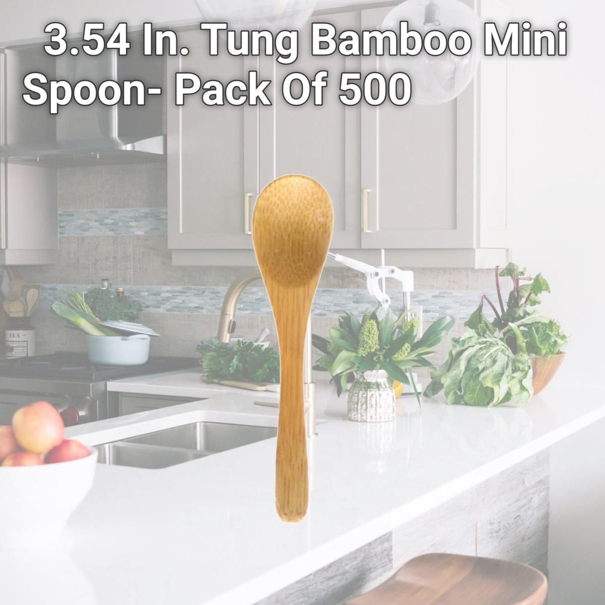 Picture of PacknWood 209BBTUNG 3.54 In. Tung Bamboo Mini Spoon- Pack Of 500