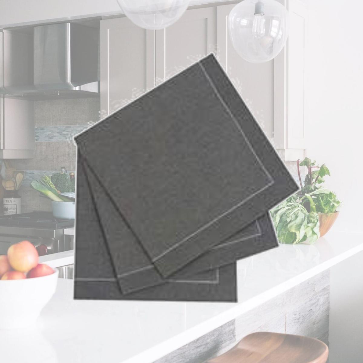 Picture of Packnwood 210SVCC40GY 15.8 x 15.8 in. Luxury Silver Cotton Table Napkin, Grey