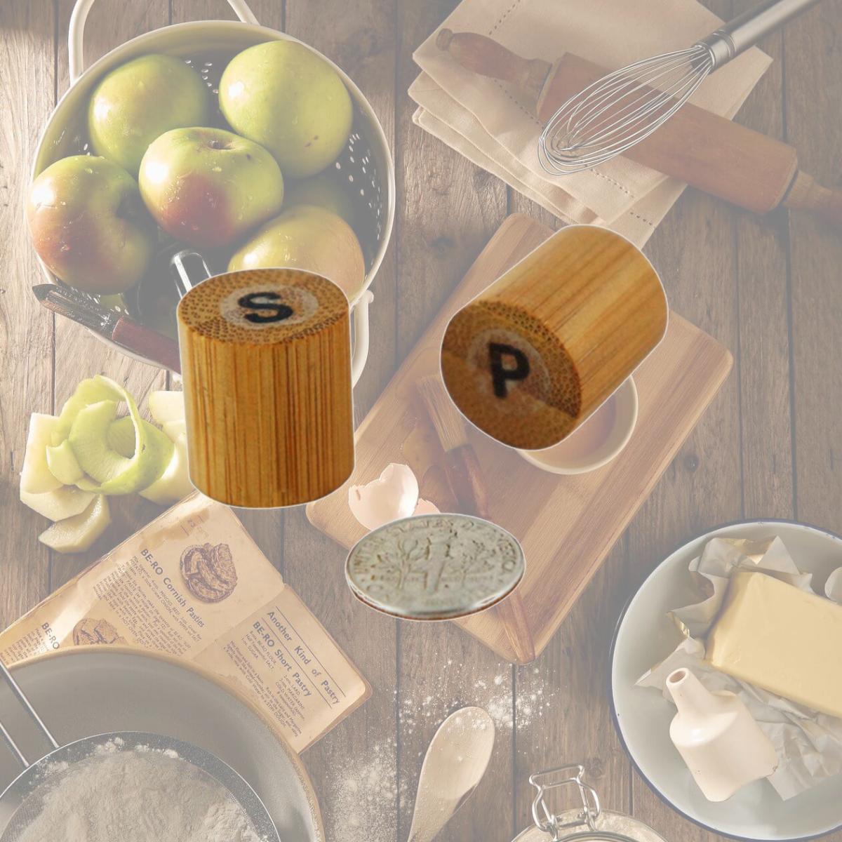Picture of PacknWood 210BKPS 0.67 In. Bamboo Mini Salt & Pepper Set- Pack Of 100