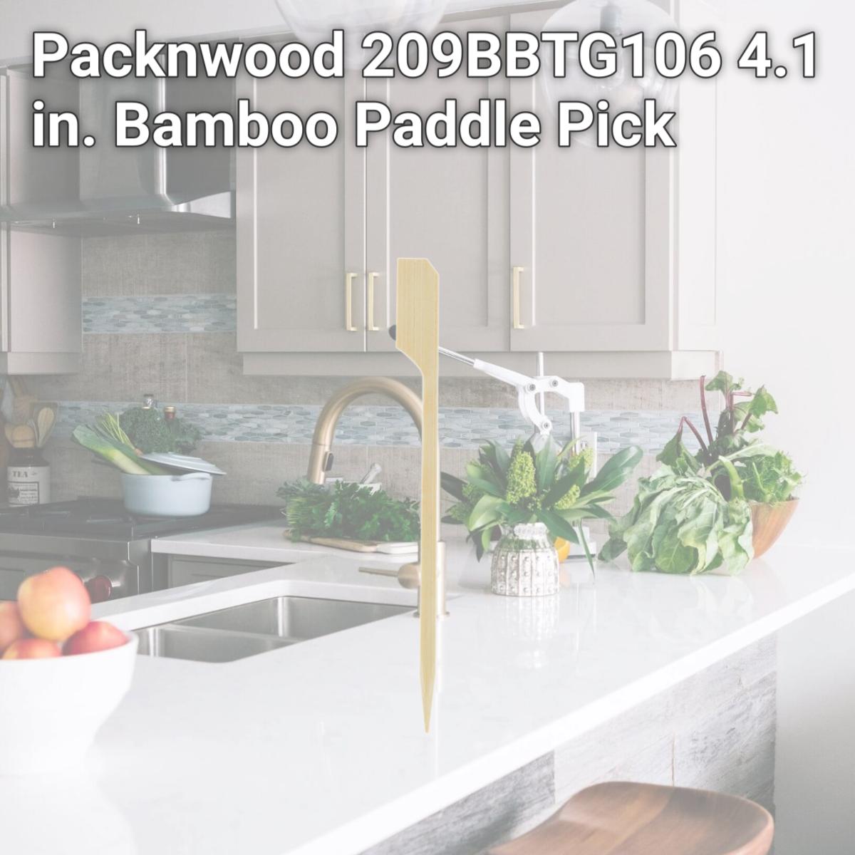 Picture of Packnwood 209BBTG106 4.1 in. Bamboo Paddle Pick