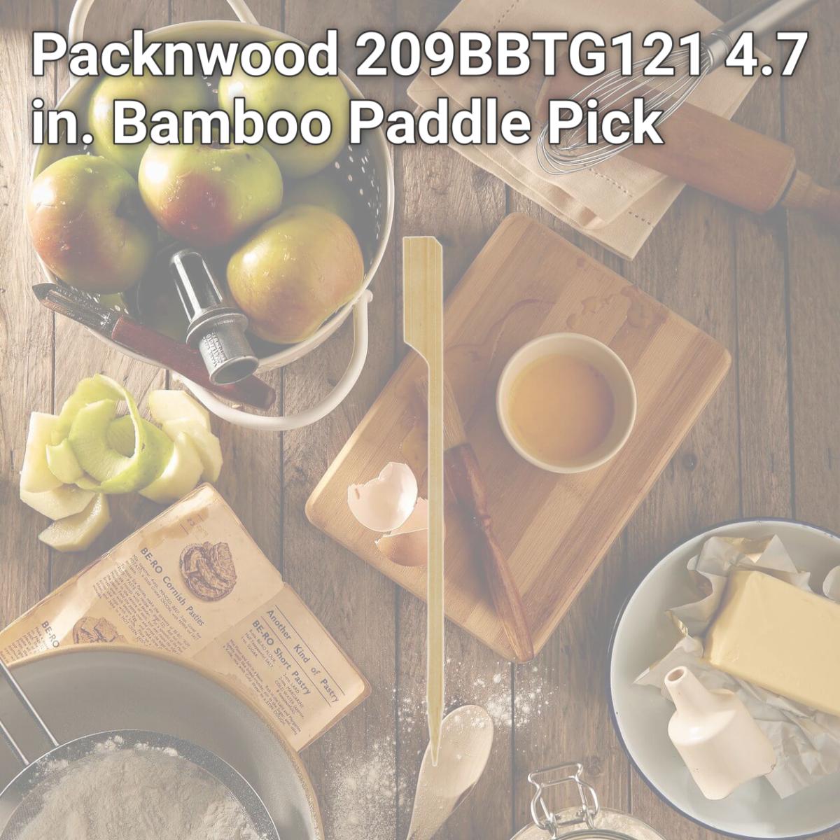 Picture of Packnwood 209BBTG121 4.7 in. Bamboo Paddle Pick