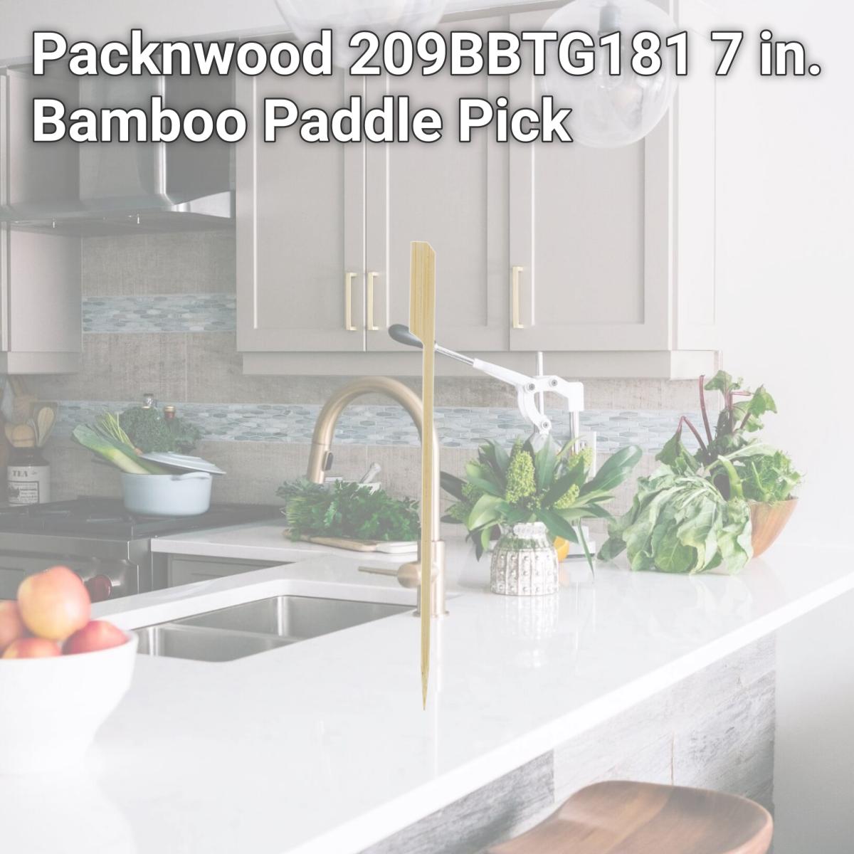 Picture of Packnwood 209BBTG181 7 in. Bamboo Paddle Pick