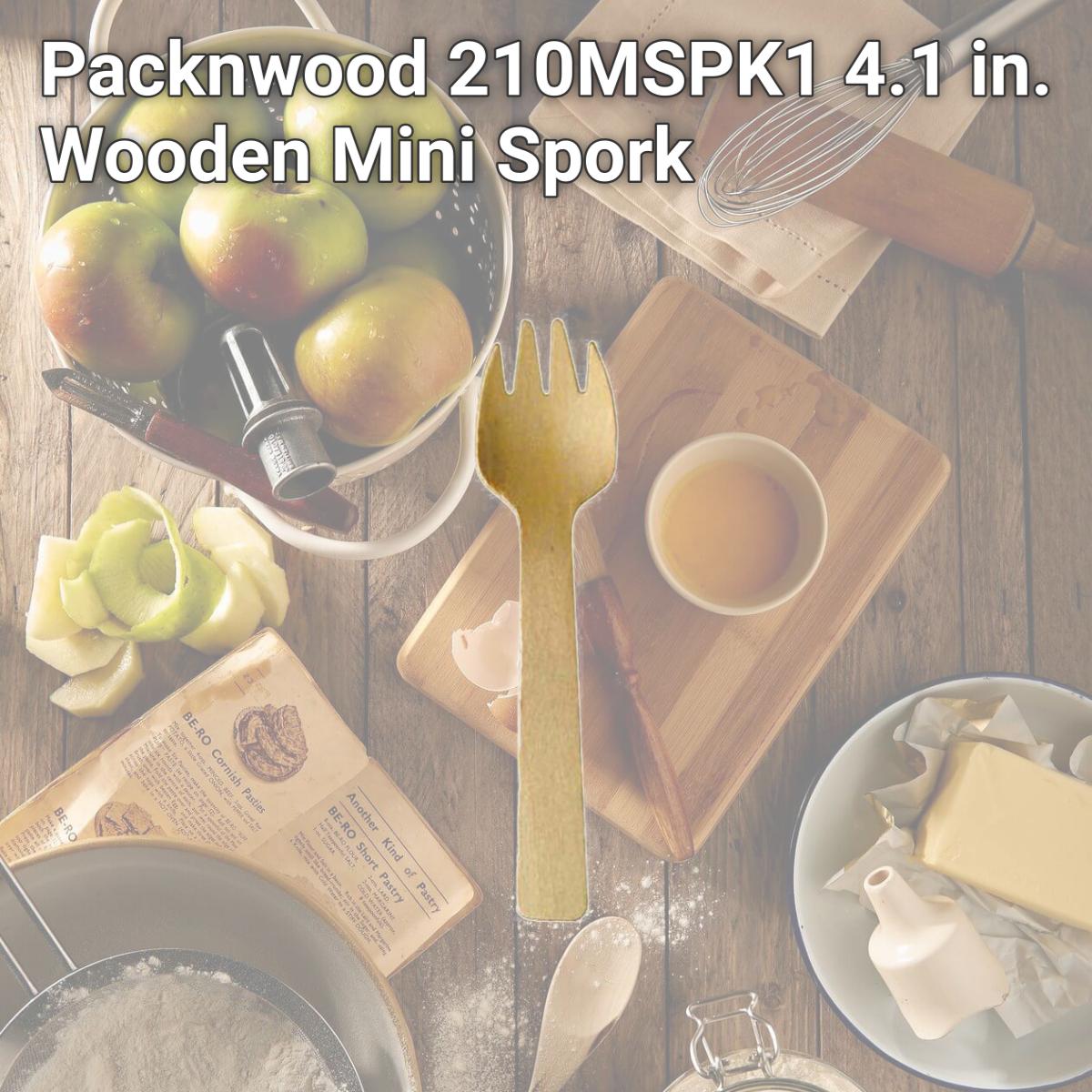 Picture of Packnwood 210MSPK1 4.1 in. Wooden Mini Spork