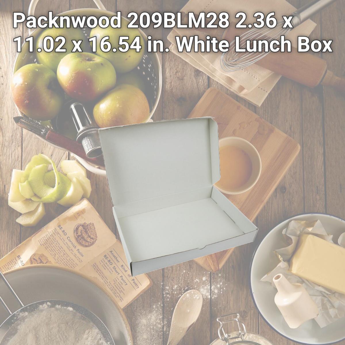 Picture of Packnwood 209BLM28 2.36 x 11.02 x 16.54 in. White Lunch Box