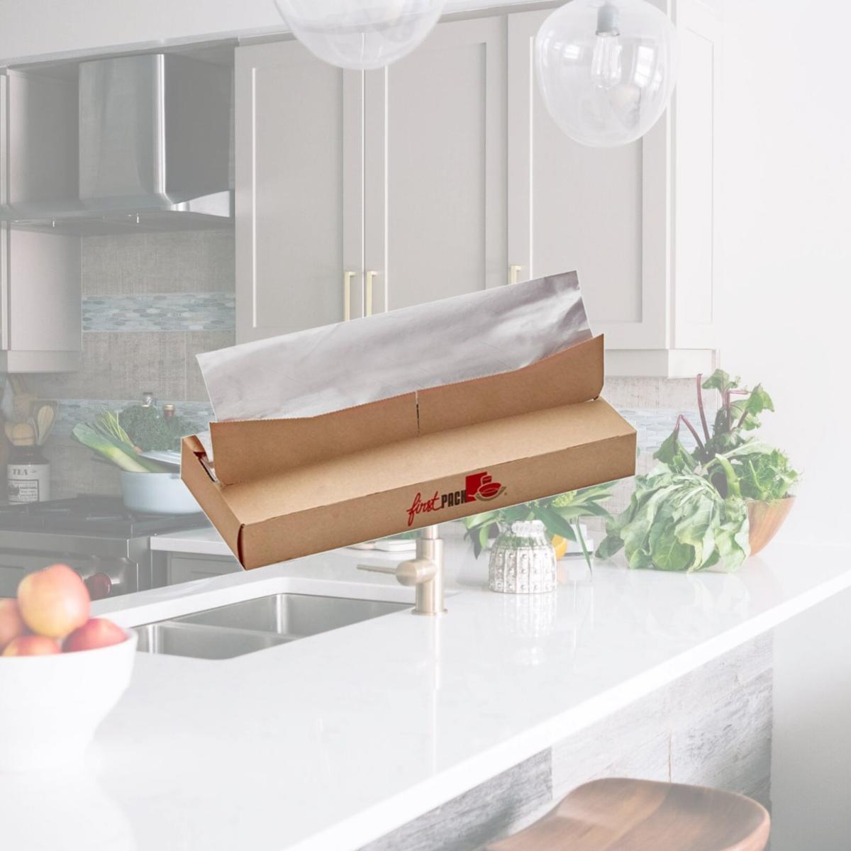 Picture of Packnwood 210PABW23 9.84 x 14.17 in. Interfolded Greaseproof White Paper in Dispenser Box