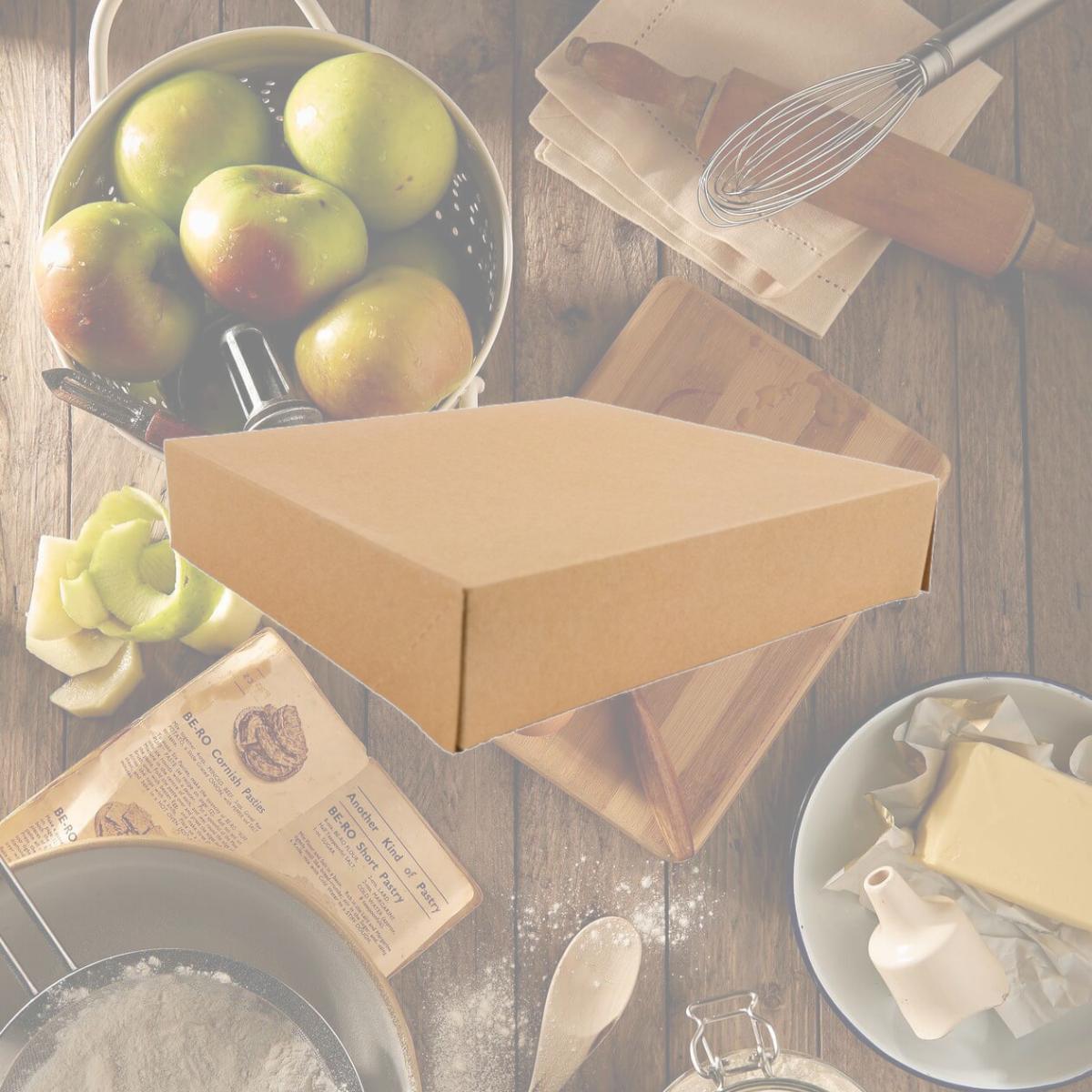 Picture of Packnwood 209BP235BR2 1.97 x 9.06 x 9.06 in. Kraft Pastry Box