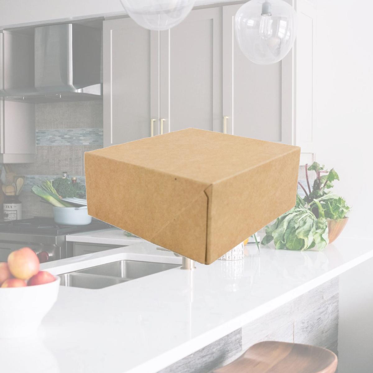Picture of Packnwood 209BP146BR2 2.36 x 5.51 x 5.51 in. Brown Pastry Box
