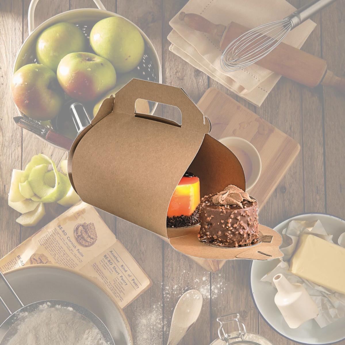 Picture of Packnwood 210HCK181 2.76 x 6.3 x 7.09 in. Kraft High Cake Box
