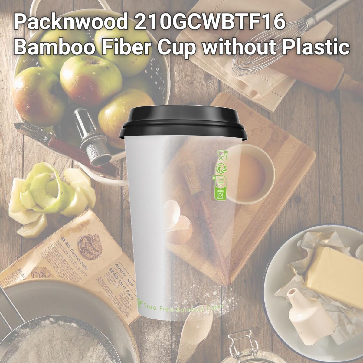 Picture of Packnwood 210GCWBTF16 Bamboo Fiber Cup without Plastic