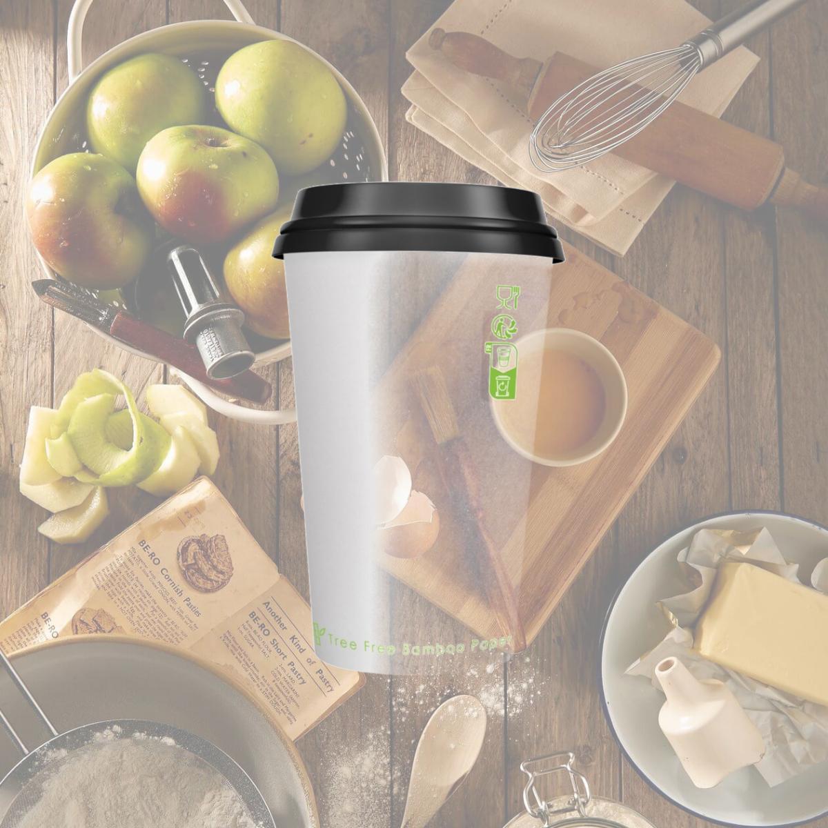 Picture of Packnwood 210GCWBTF16 Bamboo Fiber Cup without Plastic