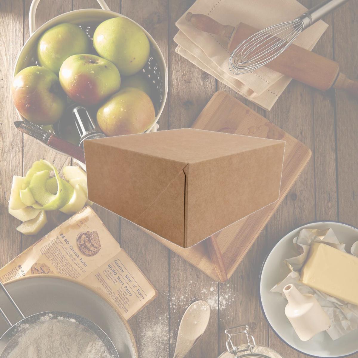 Picture of Packnwood 209BP188BR2 3.15 x 7.09 x 7.09 in. Kraft Pastry Box