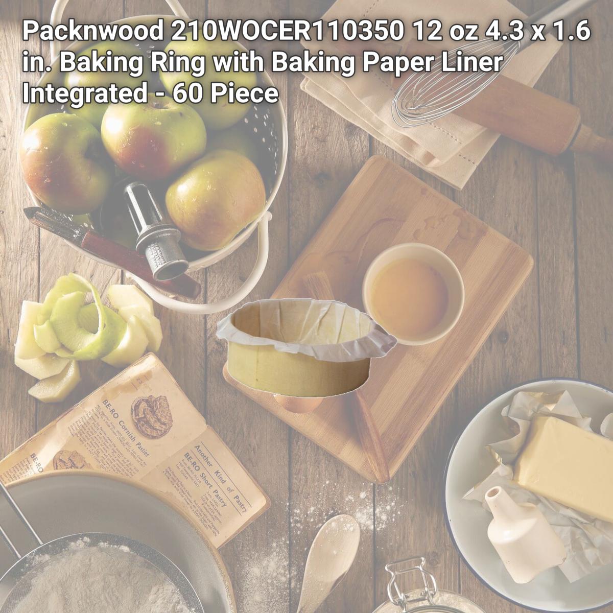 Picture of Packnwood 210WOCER110350 12 oz 4.3 x 1.6 in. Baking Ring with Baking Paper Liner Integrated - 60 Piece