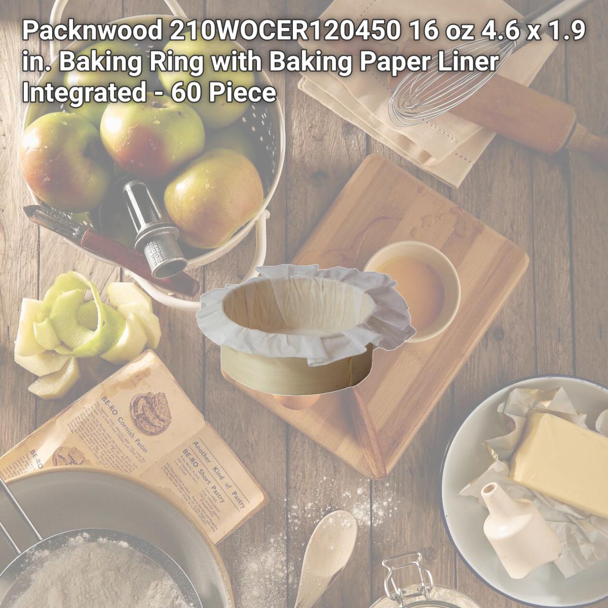 Picture of Packnwood 210WOCER120450 16 oz 4.6 x 1.9 in. Baking Ring with Baking Paper Liner Integrated - 60 Piece