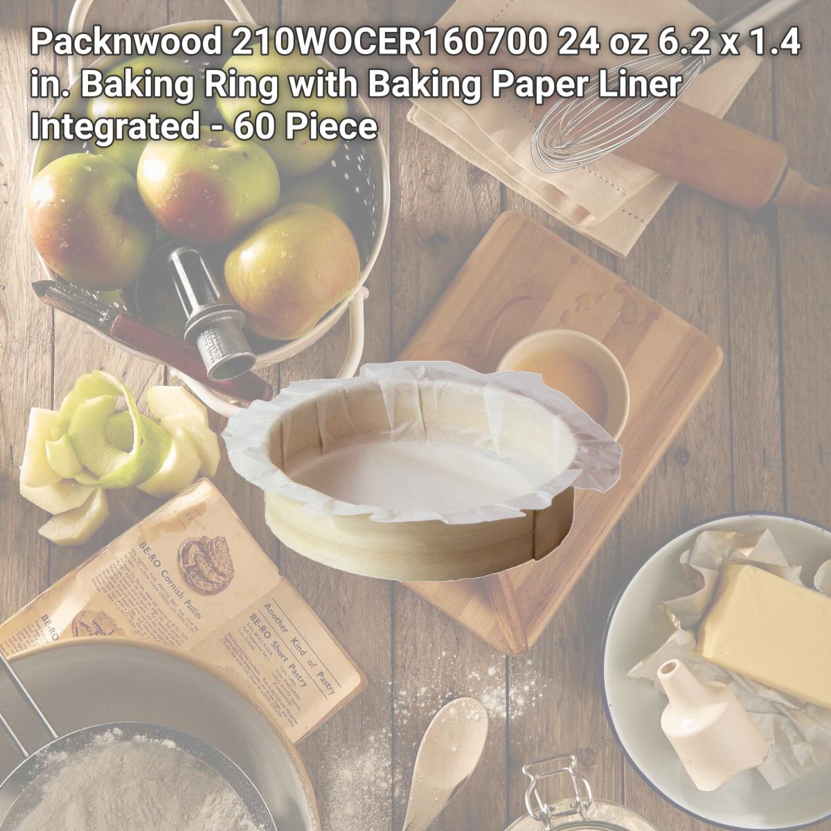 Picture of Packnwood 210WOCER160700 24 oz 6.2 x 1.4 in. Baking Ring with Baking Paper Liner Integrated - 60 Piece
