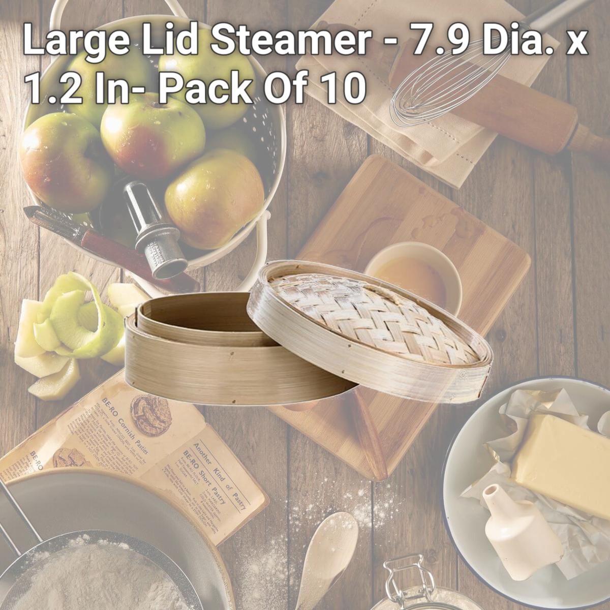 Picture of PacknWood 209BBDIM20LID Large Lid Steamer - 7.9 Dia. x 1.2 In- Pack Of 10