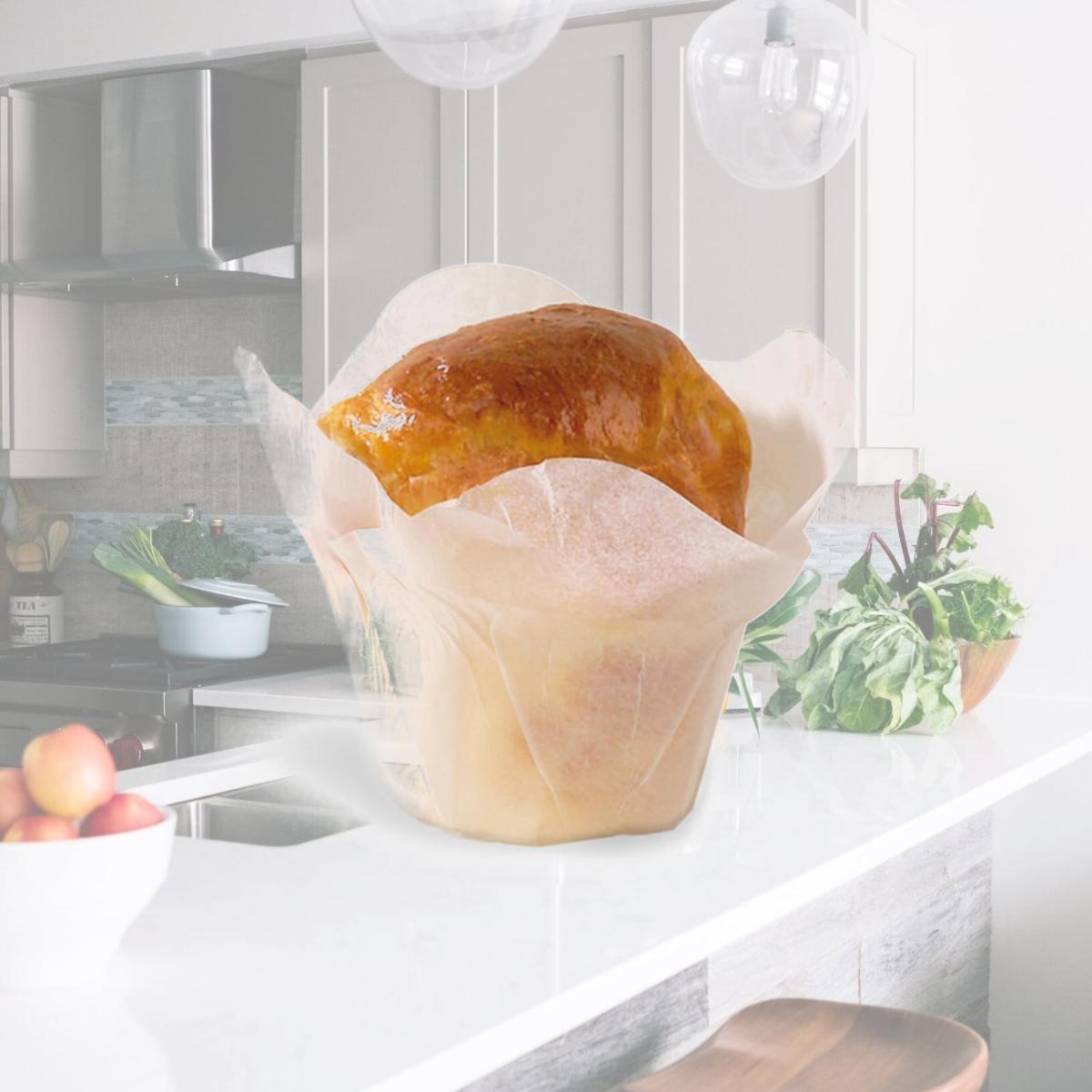 Picture of PacknWood 209CPSL2B Lotus White Silicone Baking Cup - 4 Oz. Pack Of 1000