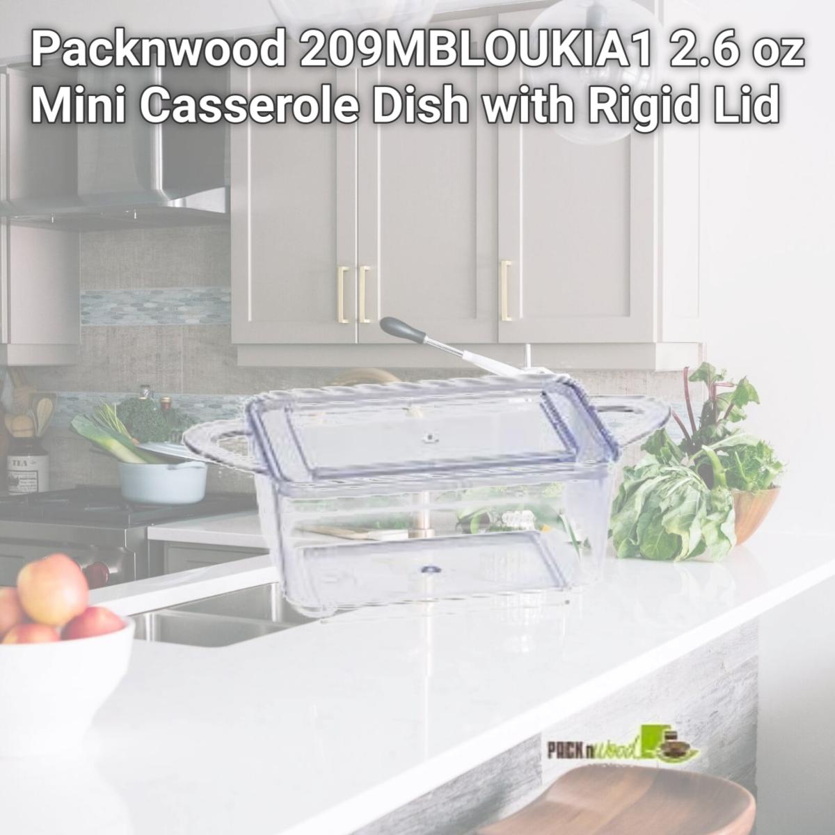 Picture of Packnwood 209MBLOUKIA1 2.6 oz Mini Casserole Dish with Rigid Lid