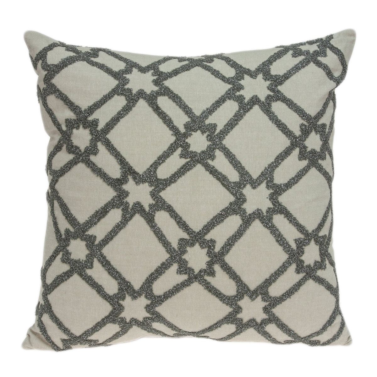 Pild11104c Cora Beige & Grey Square Transitional Pillow Cover - 20 X 20 X 0.5 In.
