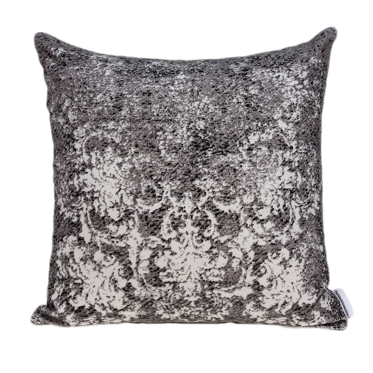 Pild11105c Roma Grey, Black & White Square Transitional Pillow Cover - 20 X 20 X 0.5 In.