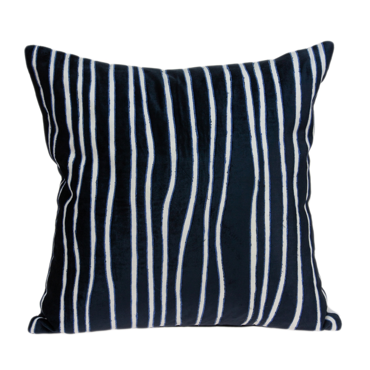 Pild11117c Aya Blue & White Square Transitional Pillow Cover - 20 X 20 X 0.5 In.