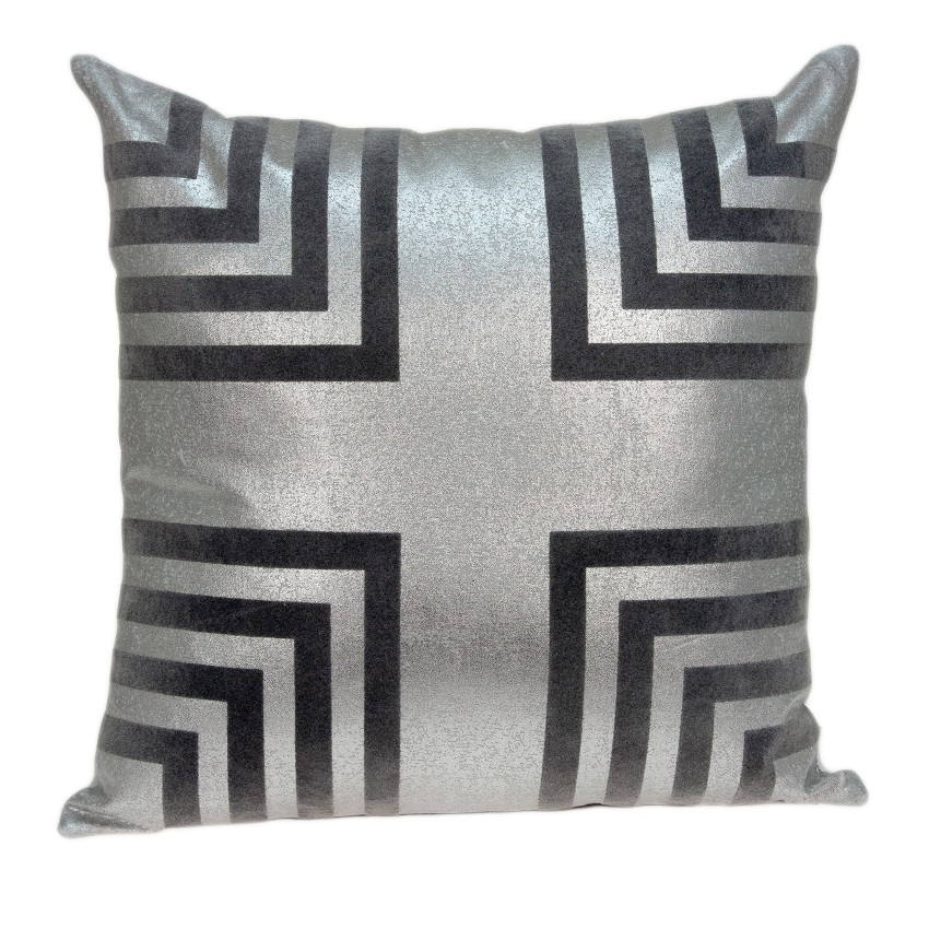 Pild11137c Aantra Dark & Light Grey Square Transitional Pillow Cover - 20 X 20 X 0.5 In.