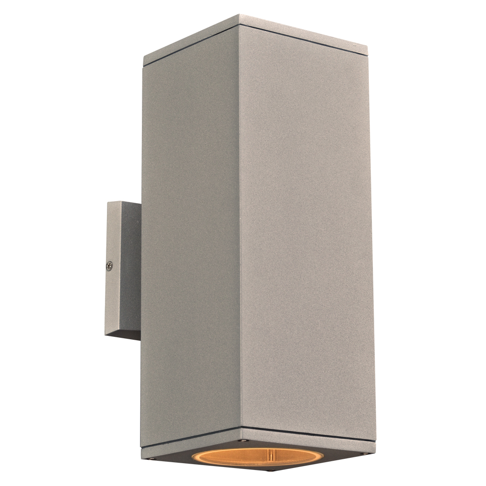 Dominick 2-Light Outdoor Up & Down LED Light, Silver Dominick 2-Light Outdoor Up & Down LED Light, Silver