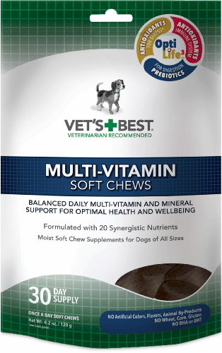 102259 4.2 Oz Vets Best Bb Multi-vitamins Soft Chews Supplement, 30 Count