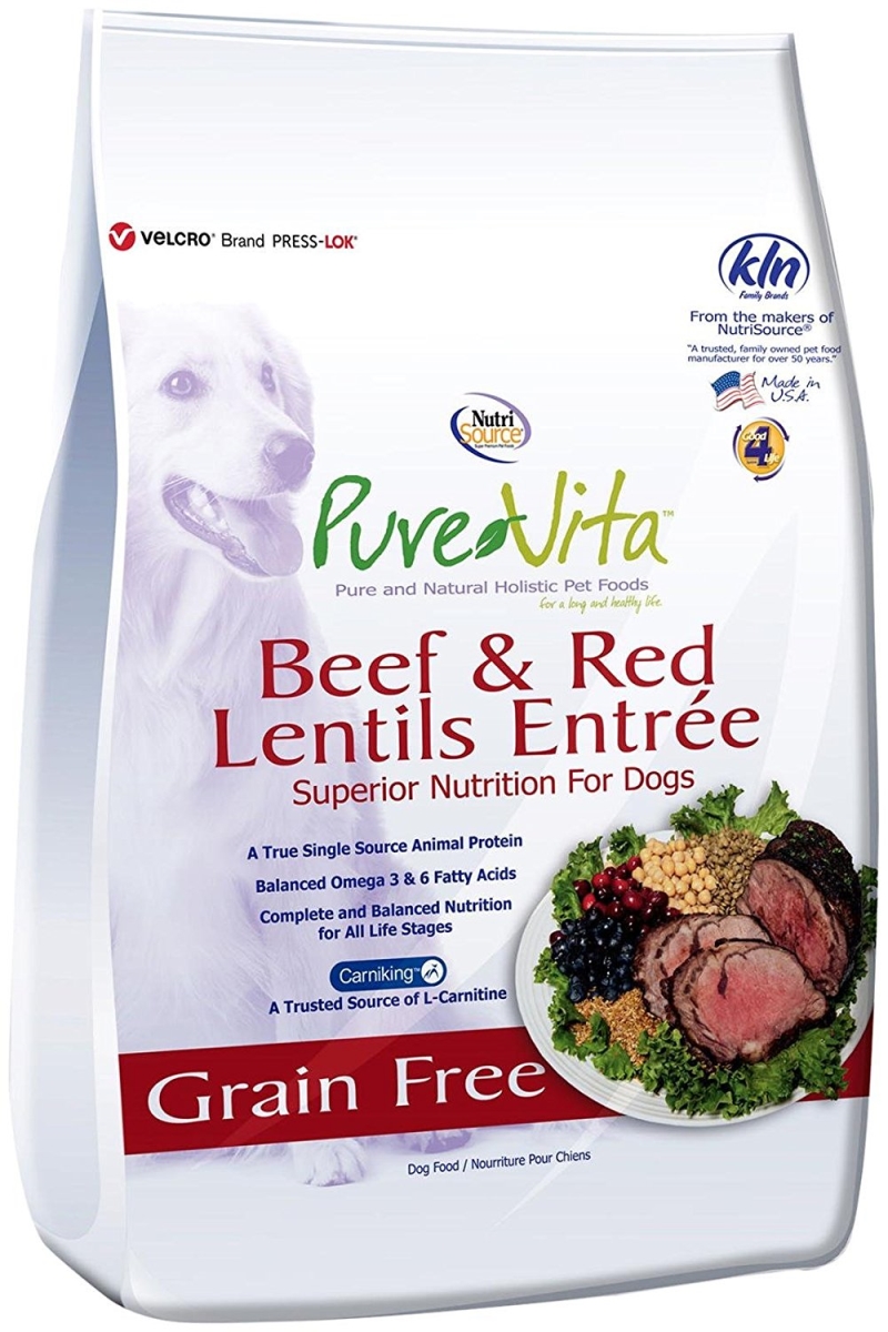 Tuffpf 131064 Nutri Source Pure Vita Grain Free Beef & Red Lentils For Dogs