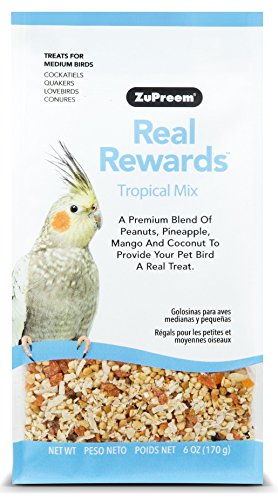 Premiu 230168 6 Oz Real Rewards Tropical Mix Medium Bird Treats