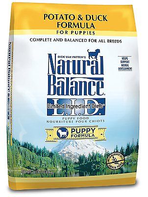 Natbal 236419 24 Lbs Natural Balance Puppy Formula Limited Ingredient Diets Potato & Duck Dry Dog Food