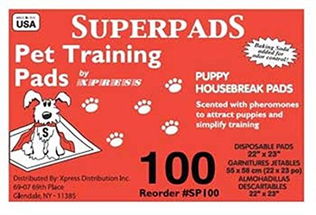 288000 Superpads Original Pet Training Pads, 100 Count