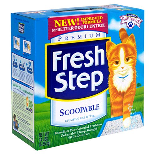 Clorox 261322 14 Lbs Fresh Step Scoopable Cat Litter, Clumping