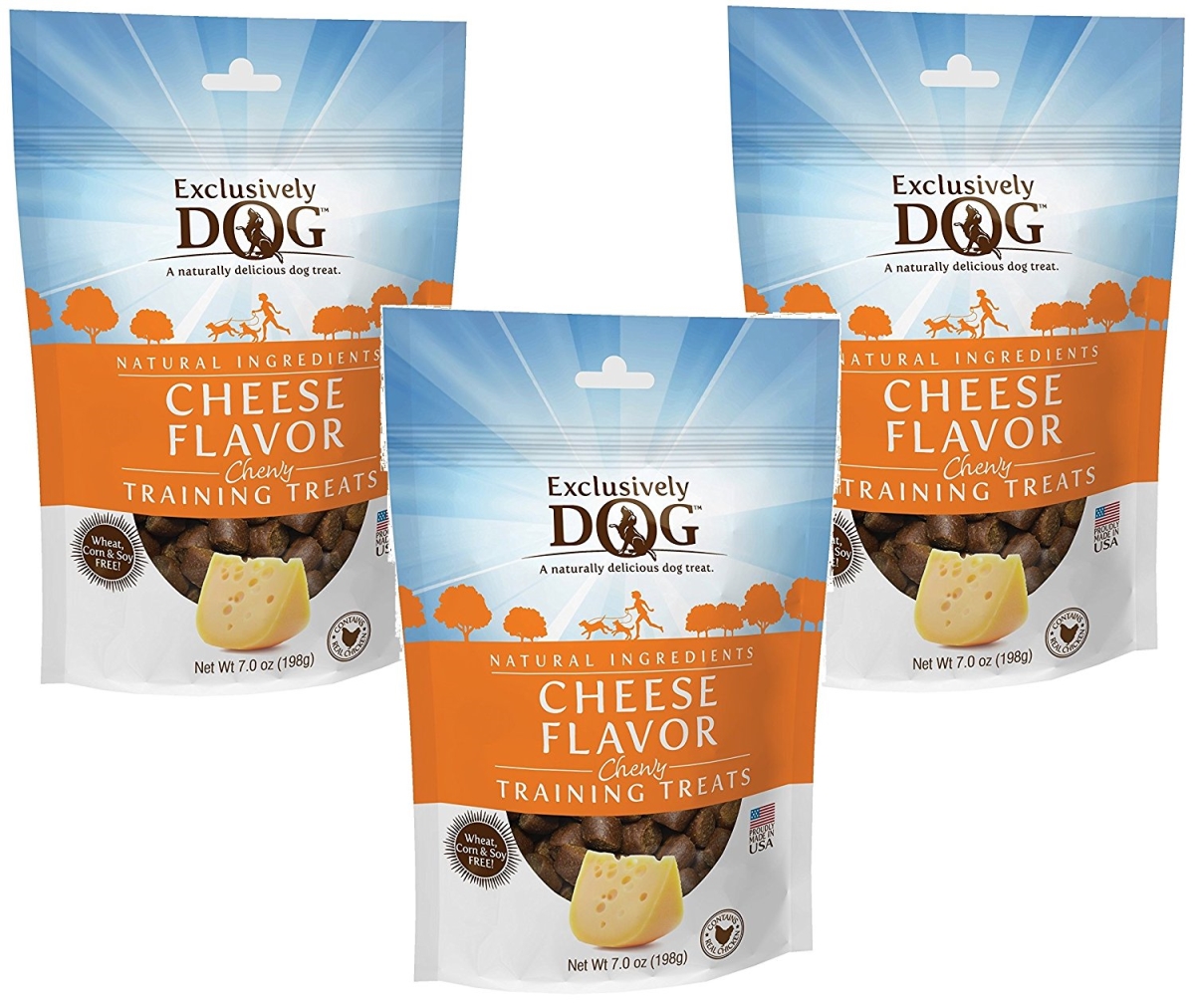 305205 7 Oz Dog Cheese Flavor Chewy Training Treats