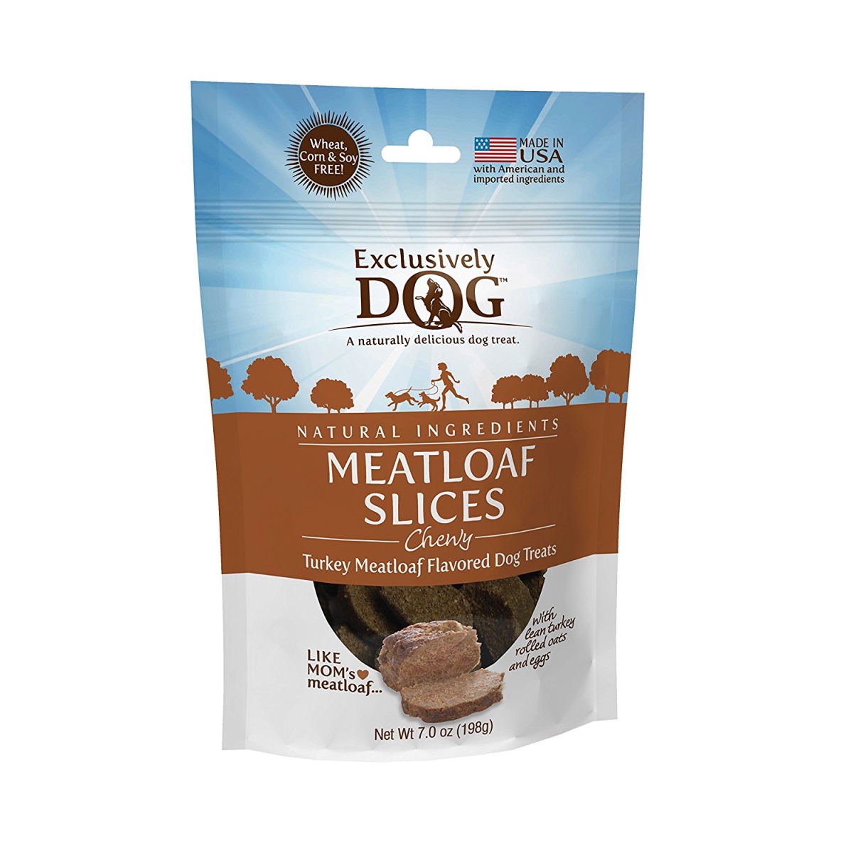 305068 7 Oz Dog Meatloaf Slices Turkey Flavored Dog Treats
