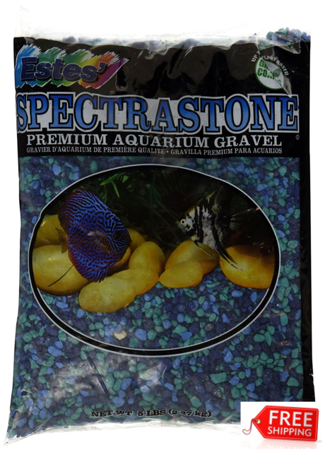Estesc 346085 5 Lbs Spectrastone Blue Jean Aquarium Gravel, Pack Of 5