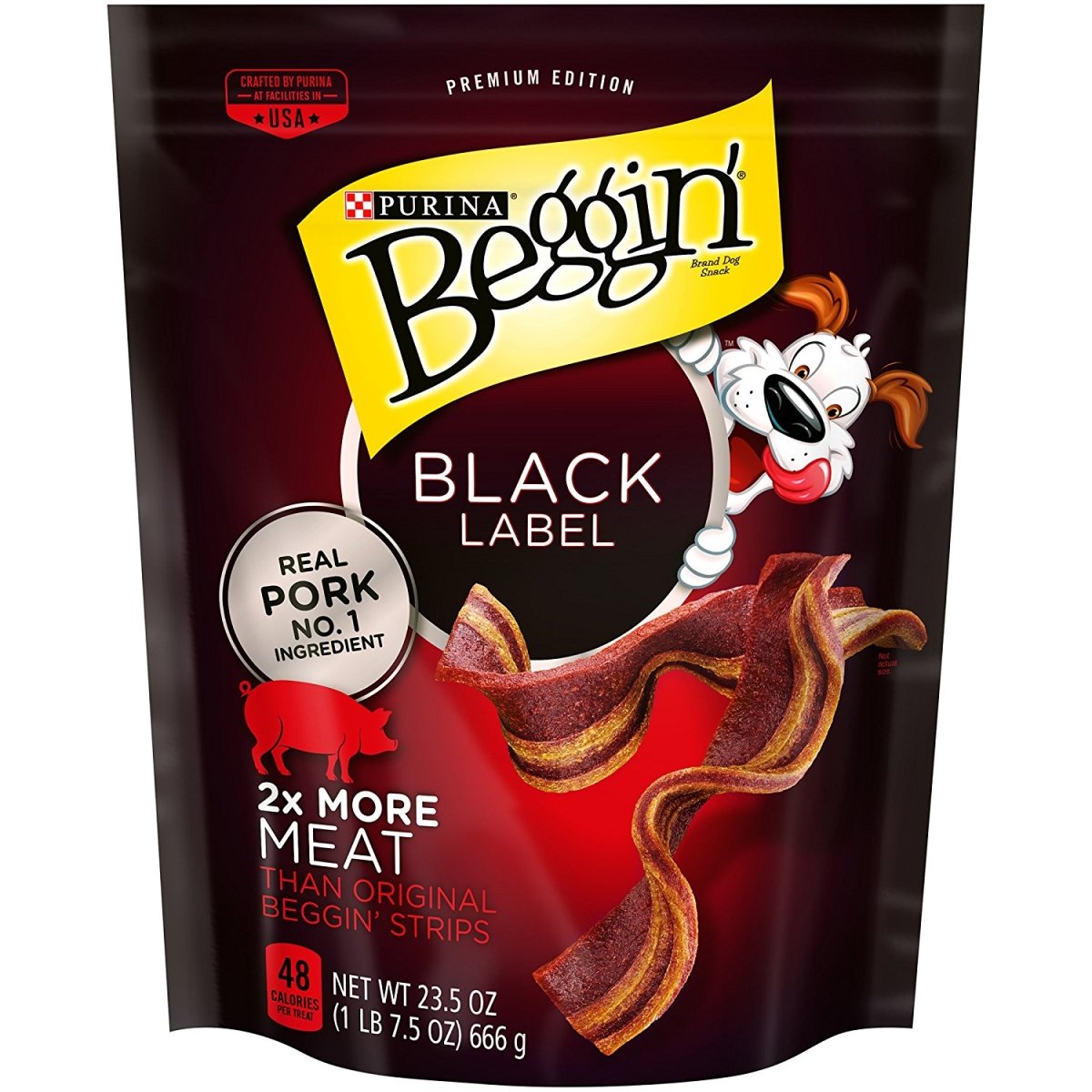 UPC 038100169204 product image for Provi 381340 23.5 oz Purina Beggin Black Label Real Pork Dog Snacks - Pack of 4 | upcitemdb.com