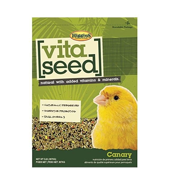 Higgin 466162 2 Lbs Vita Seed Canary Bird Natural Food, Case Of 6