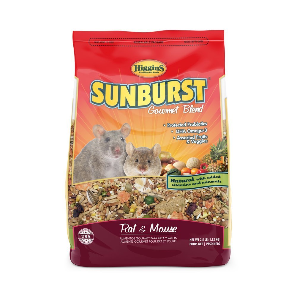 Higgin 466047 2.5 Lbs Sunburst Rat & Mouse Food, 6 Count