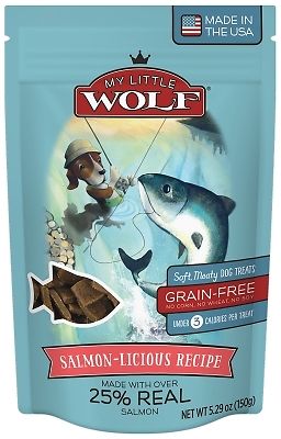 Wagger 552066 5.29 Oz My Little Wolf Salmon Licious Dog Treats