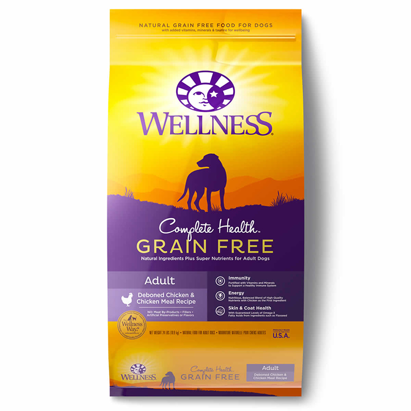 Welpt 634545 24 Lbs Wellness Complete Health Grain Free Chicken Natural Dry Dog Food