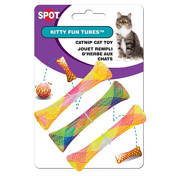 Ethic 603055 3.25 In. Kitty Fun Tube Cat Toys - Pack Of 3