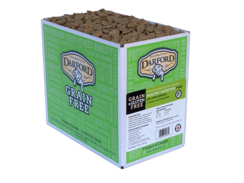 Darhc 648183 Darford Grain Free Healthy Digestion Mini Treats, 15 Lbs