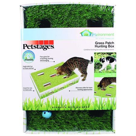 Petsta 716108 Grass Patch Hunting Box Cat Scratcher
