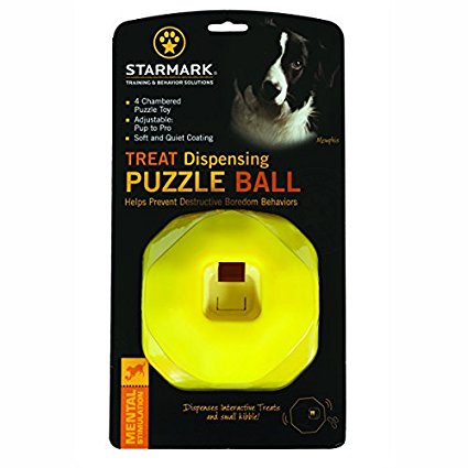 Triplc 713064 Starmark Treat Dispensing Puzzle Ball Dog Toy