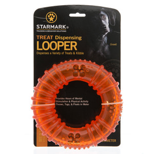 Triplc 713117 6 In. Starmark Treat Dispensing Looper Dog Toy