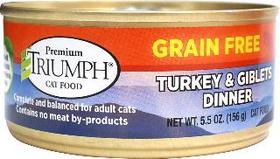 Sunsh 736014 5.5 Oz Triumph Grain Free Turkey & Giblets Canned Cat Food, Pack Of 24